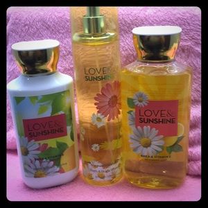 🚿💆🏻♀️Bath & Bodyworks🛀🌸Love & Sunshine🌼 Set